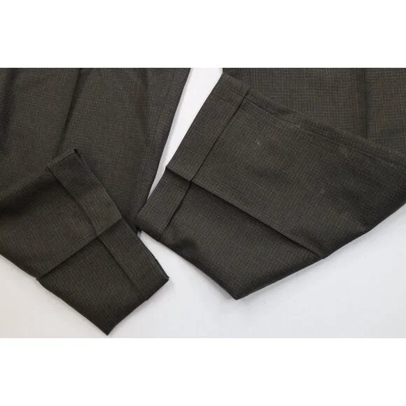 Vintage 90s Streetwear Mens 34x30 Distressed Wool Knit Wide Leg Chino Pants